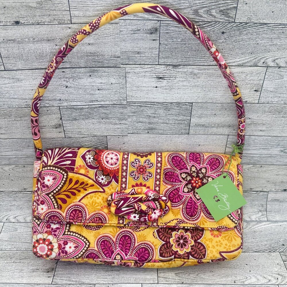 Brand NWT Vera Bradley Bali Gold Knot Just a Clutch #11115-026